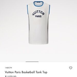 Vuitton Paris Basketball Tank Top L